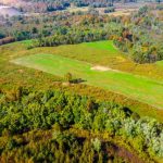 aerial view of graded land